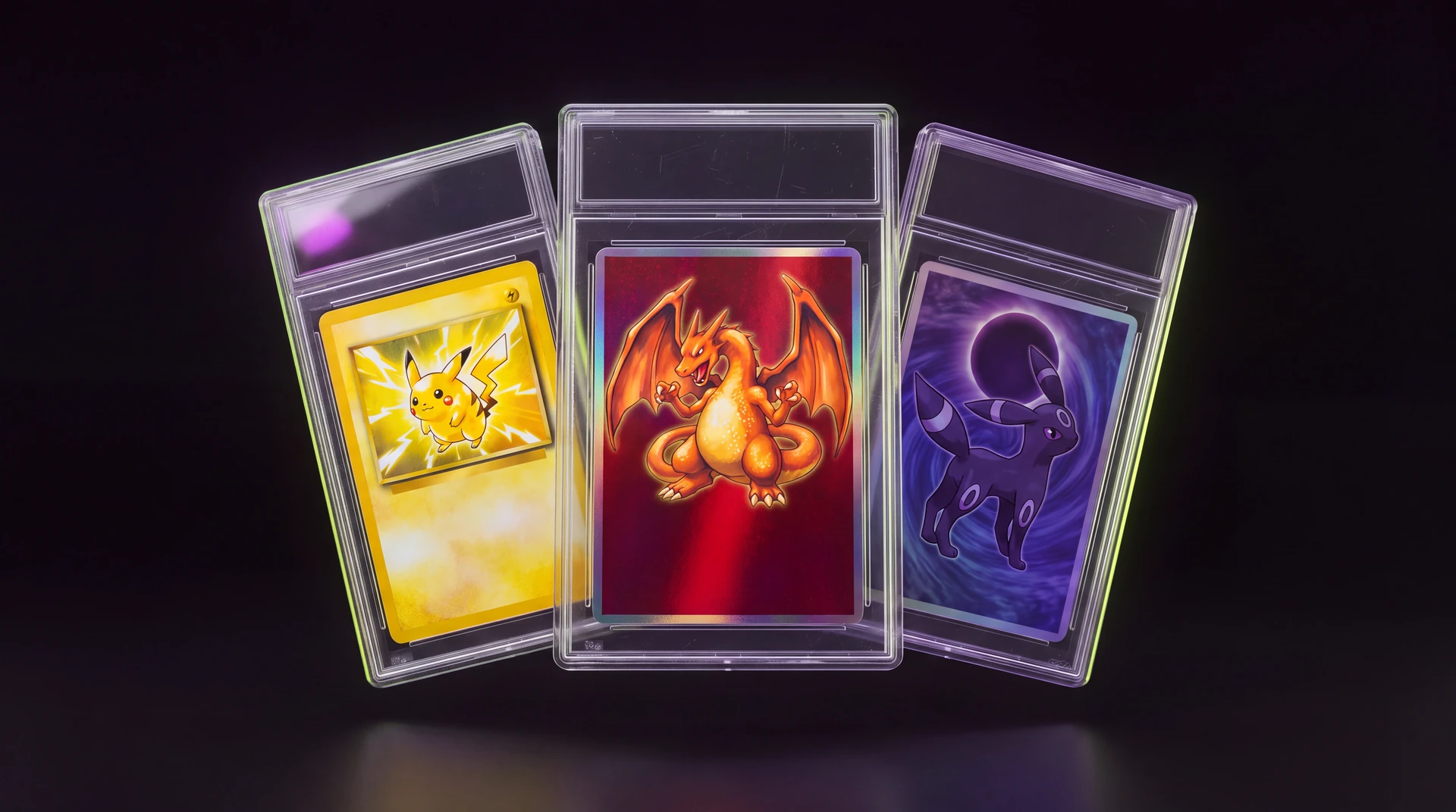 Three authenticated cards in the Lootpool collection