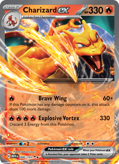 Charizard ex, Pokémon 151 card 006
