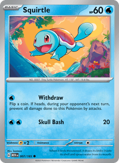Squirtle, Pokémon 151 card 007