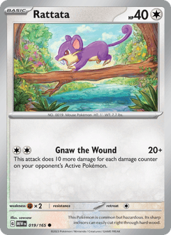 Rattata, Pokémon 151 card 019