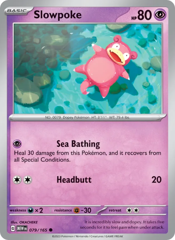 Slowpoke, Pokémon 151 card 079