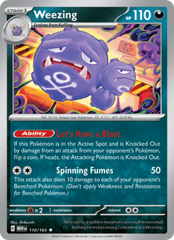 Weezing, Pokémon 151 card 110