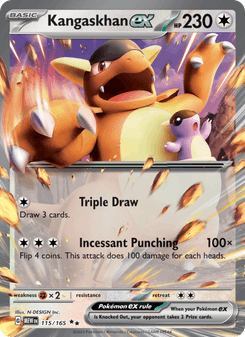 Kangaskhan ex, Pokémon 151 card 115