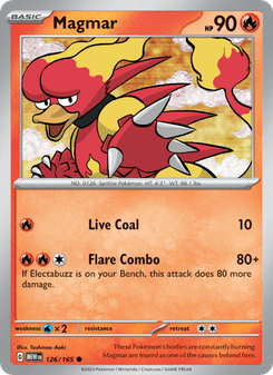 Magmar, Pokémon 151 card 126