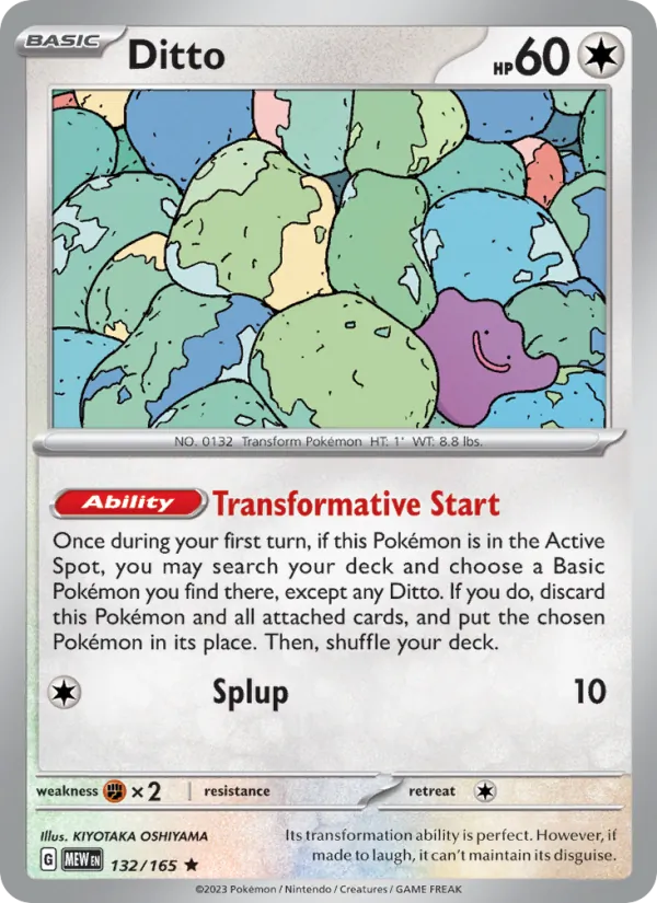 Ditto, Pokémon 151 card 132