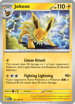 Jolteon, Pokémon 151 card 135