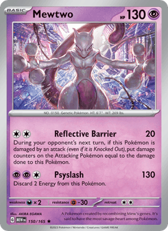 Mewtwo, Pokémon 151 card 150