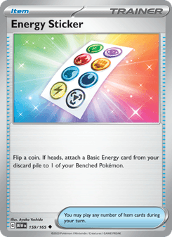 Energy Sticker, Pokémon 151 card 159