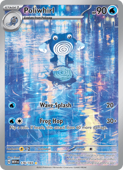Poliwhirl, Pokémon 151 card 176