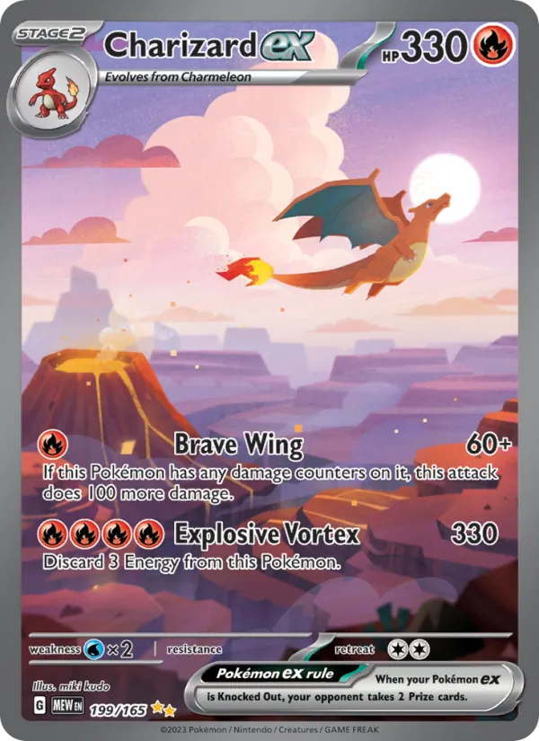 Charizard ex, Pokémon 151 card 199